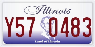 IL license plate Y570483