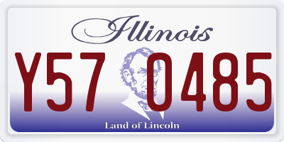 IL license plate Y570485