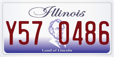 IL license plate Y570486