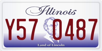 IL license plate Y570487