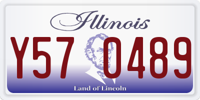 IL license plate Y570489