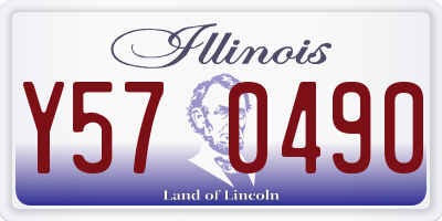 IL license plate Y570490