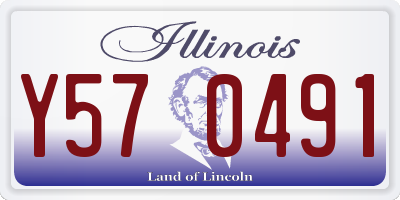 IL license plate Y570491