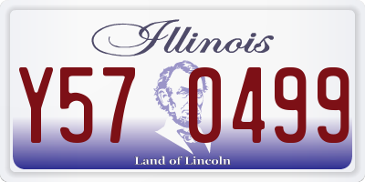 IL license plate Y570499
