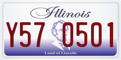 IL license plate Y570501