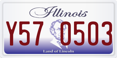 IL license plate Y570503