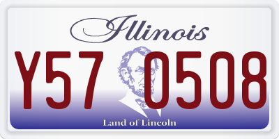 IL license plate Y570508