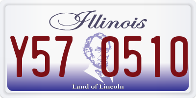 IL license plate Y570510