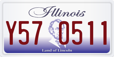 IL license plate Y570511