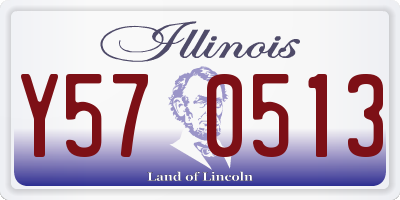 IL license plate Y570513