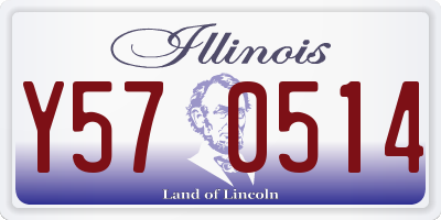 IL license plate Y570514