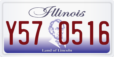 IL license plate Y570516