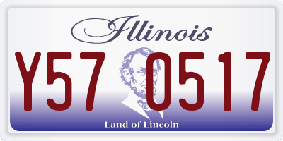 IL license plate Y570517