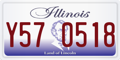IL license plate Y570518