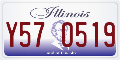 IL license plate Y570519