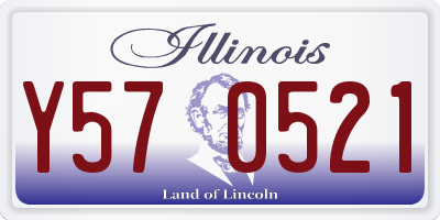 IL license plate Y570521
