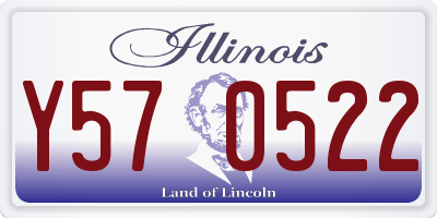 IL license plate Y570522