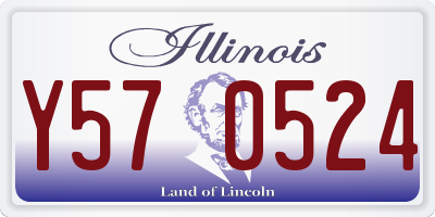 IL license plate Y570524