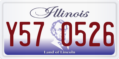 IL license plate Y570526