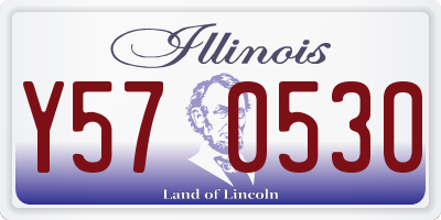 IL license plate Y570530