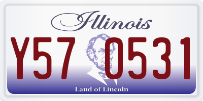 IL license plate Y570531