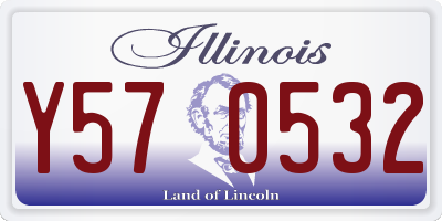 IL license plate Y570532
