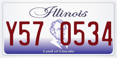 IL license plate Y570534