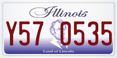 IL license plate Y570535
