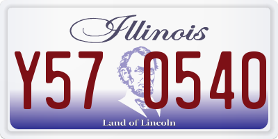 IL license plate Y570540