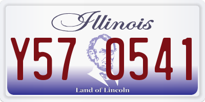 IL license plate Y570541