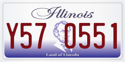 IL license plate Y570551