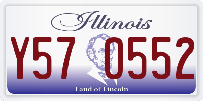 IL license plate Y570552