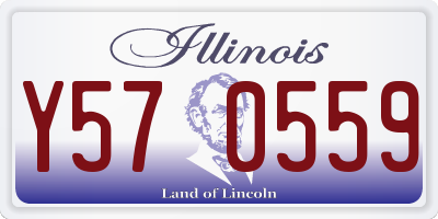 IL license plate Y570559