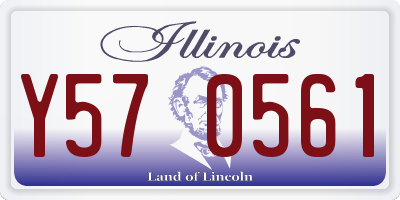 IL license plate Y570561