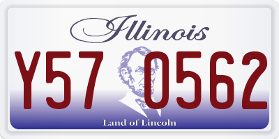 IL license plate Y570562