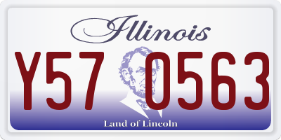 IL license plate Y570563