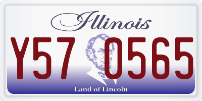 IL license plate Y570565