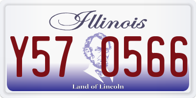 IL license plate Y570566