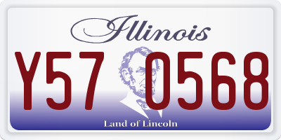 IL license plate Y570568