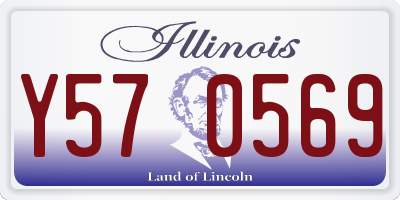 IL license plate Y570569