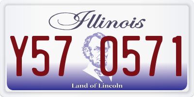 IL license plate Y570571
