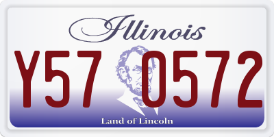 IL license plate Y570572