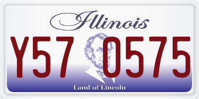 IL license plate Y570575
