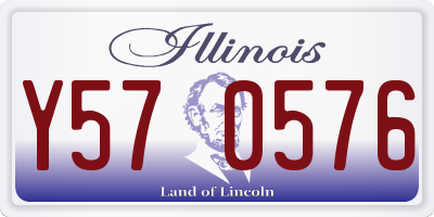 IL license plate Y570576