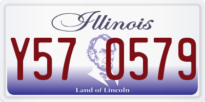 IL license plate Y570579
