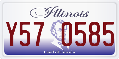 IL license plate Y570585