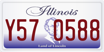 IL license plate Y570588
