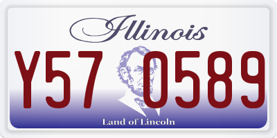 IL license plate Y570589