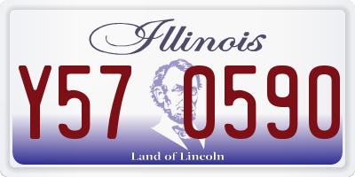 IL license plate Y570590