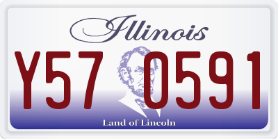 IL license plate Y570591